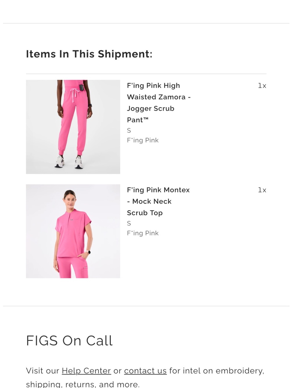 FIGS F'ing Pink Zamora High-Waisted Jogger Scrub Pant Top XS bottom S